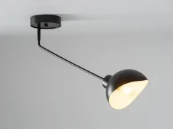 Metall Deckenleuchte Schwarz Weiß E27 außergewöhnlich