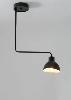 Metall Deckenleuchte Schwarz Weiß Modern E27 auffällig