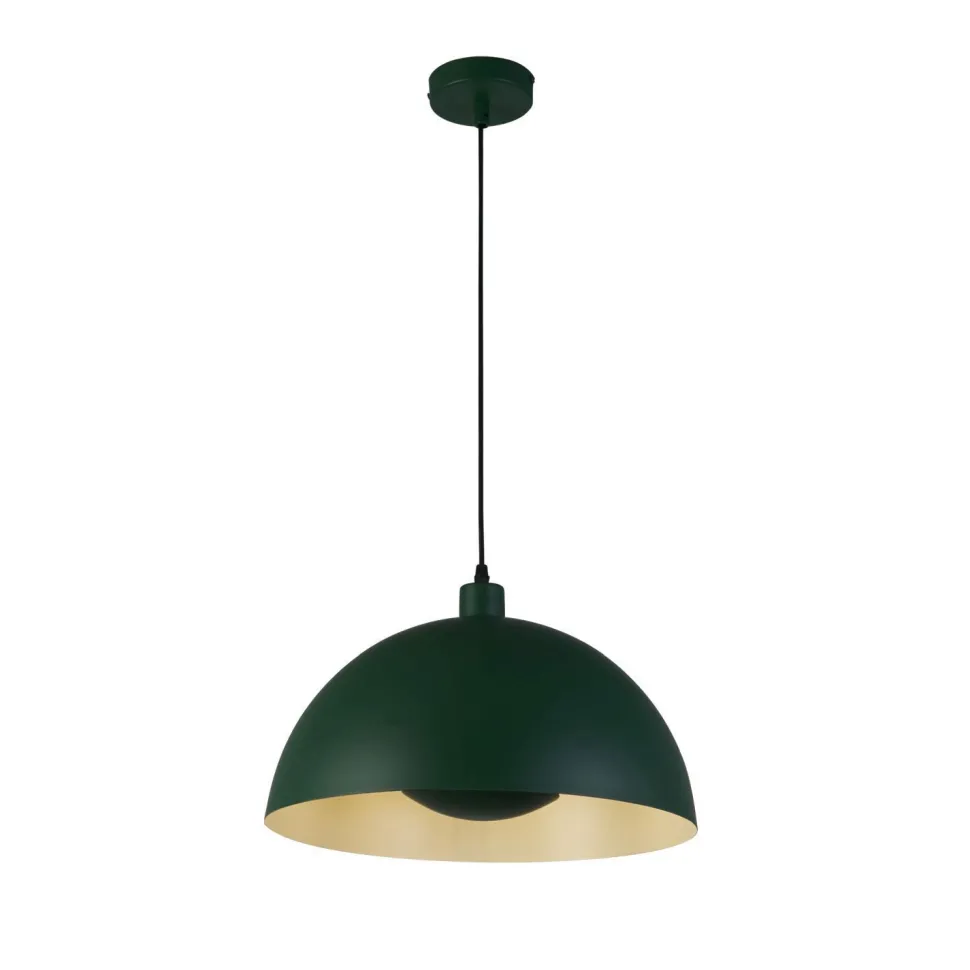 Metall Pendelleuchte in Grün E27 bis 60 W Ø25 cm Loft