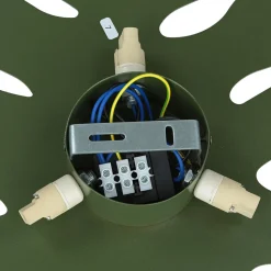 Metall Wandleuchte Grün 39 cm Blatt indirektes Licht