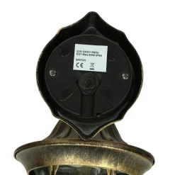 MILANO Außen Wandleuchte Gold Antik E27 rustikal