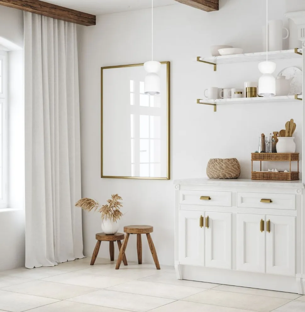 Minimalistische Hängelampe Weiß Zeitlos E27 Ø11 cm rund