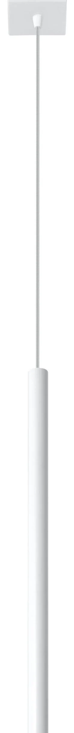 Minimalistische Pendelleuchte Weiß Ø2,5cm Küche