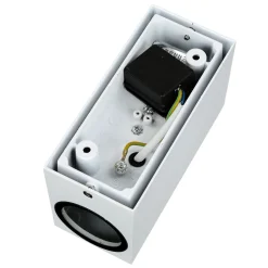 Moderne Außenlampe AALBORG Up & Down Aluminium