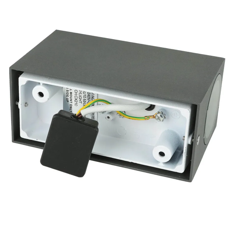 Moderne Außenleuchte Up Down Strahler Anthrazit AALBORG