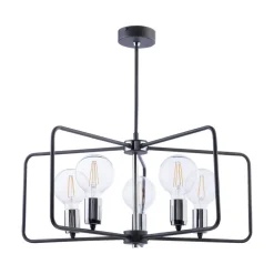 Moderne Deckenleuchte in Graphit ILYANA Esstisch