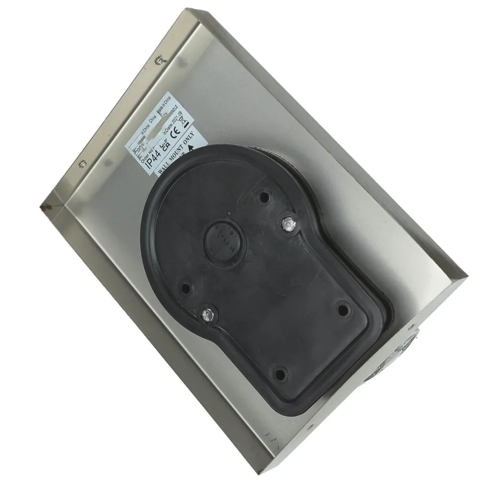 Moderne eckige Außenwandleuchte E27 Silber satiniert