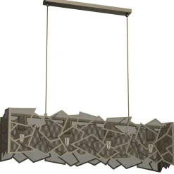 Moderne Hängelampe in Gold Metall L:90 cm E27 dekorativ