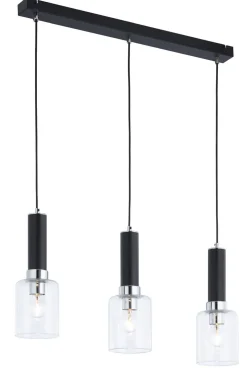 Moderne Hängelampe in Schwarz Chrom E27 flexibel