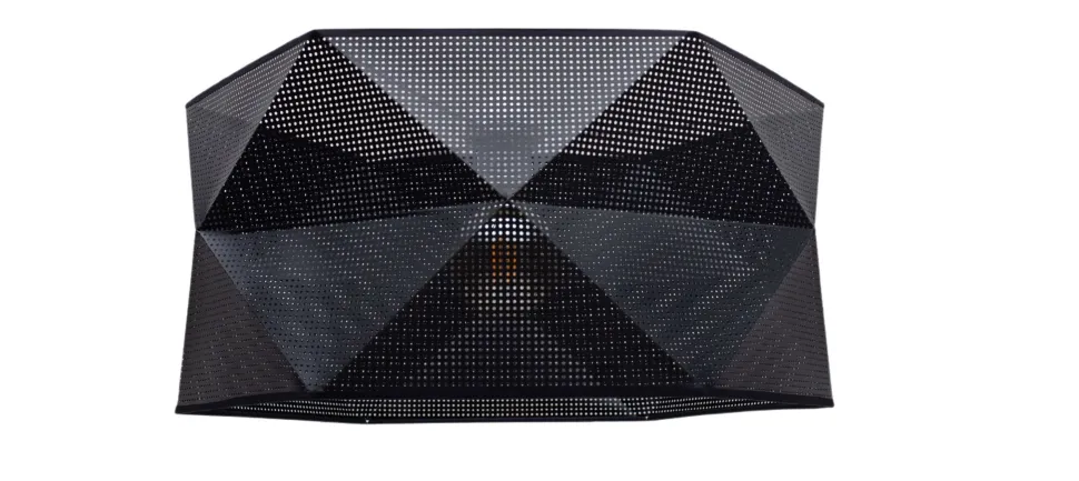 Moderne Hängelampe Stoff blendarm E27 L:70 Schwarz