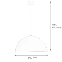 Moderne Hängeleuchte Weiß Gold Ferra