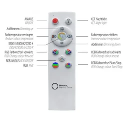 Moderne LED Deckenlampe RGB Licht Ø45 cm 2800 lm 22 W