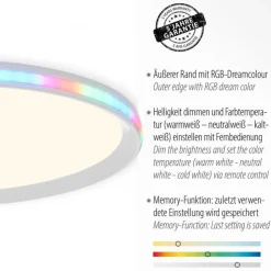 Moderne LED Deckenlampe RGB Licht Ø45 cm 2800 lm 22 W