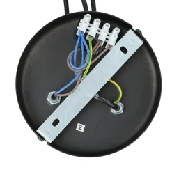 Moderne Pendelleuchte E27 Schwarz 3-flmg