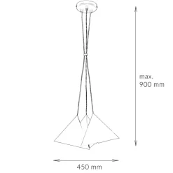 Moderne Pendelleuchte E27 Schwarz 3-flmg