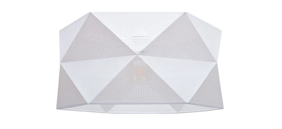 Moderne Pendelleuchte Stoff blendarm E27 L:70 Weiß Gold