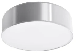 Moderne runde Deckenleuchte in Grau