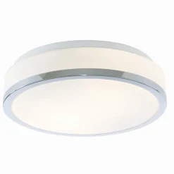 Moderne runde Deckenleuchte in Chrom