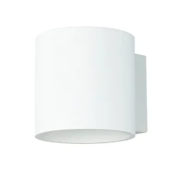 Moderne runde Wandleuchte RODA Weiß