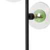 Moderne Tischlampe Glas Kugeln Grün Bernstein G9 48 cm