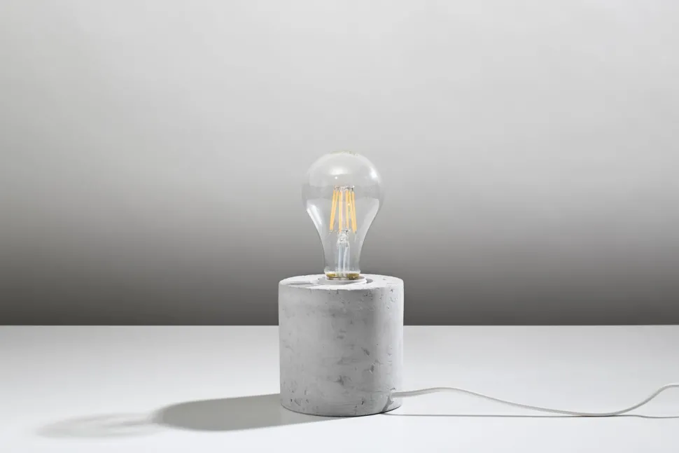 Moderne Tischleuchte Beton H:10cm Modern rund JAZLEAN