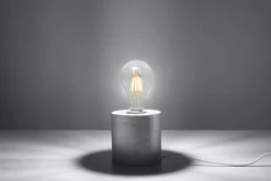 Moderne Tischleuchte Beton H:10cm Modern rund JAZLEAN