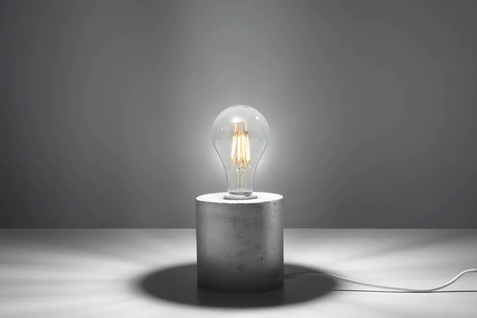 Moderne Tischleuchte Beton H:10cm Modern rund JAZLEAN