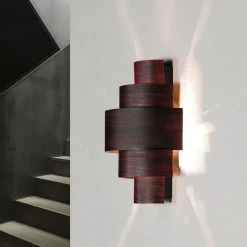 Moderne Wandlampe Braun Lichtmuster CAMILLO