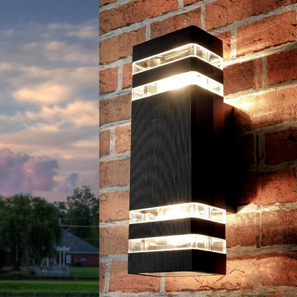 Moderne Wandleuchte Up Down für Außen E27 IP54 RIO