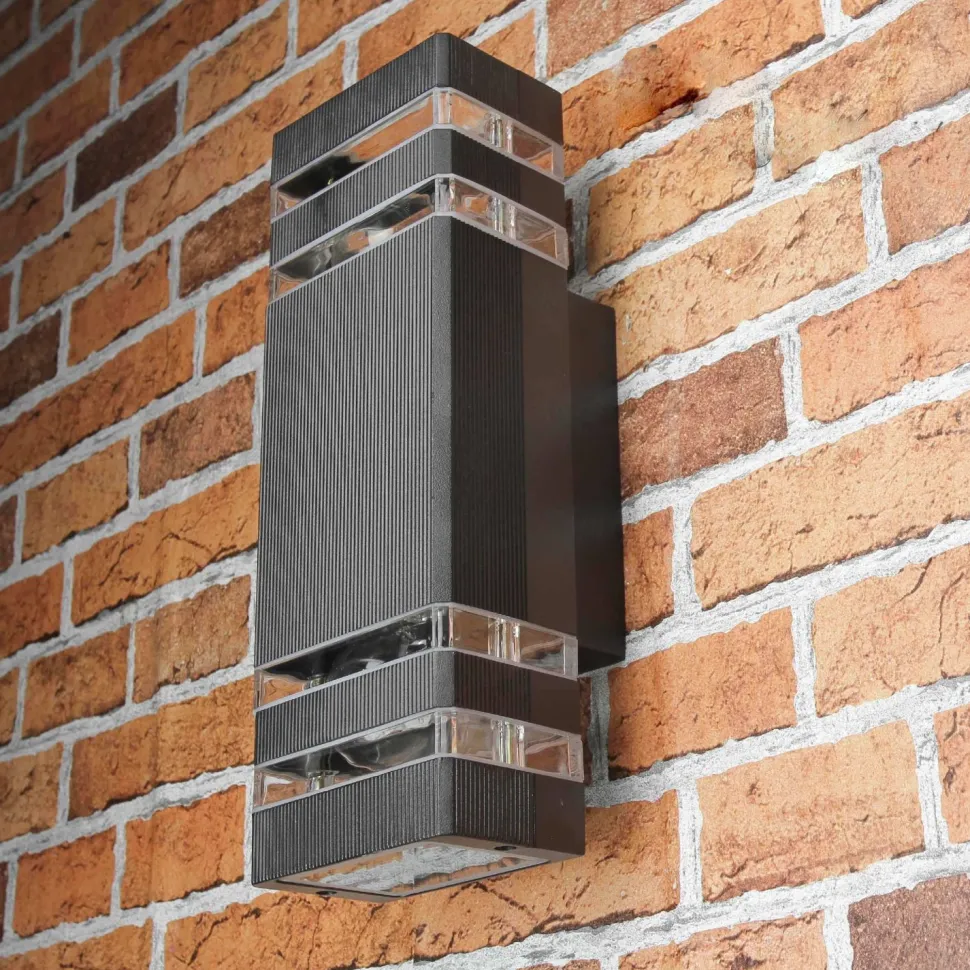 Moderne Wandleuchte Up Down für Außen E27 IP54 RIO