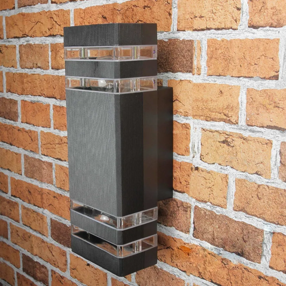 Moderne Wandleuchte Up Down für Außen E27 IP54 RIO