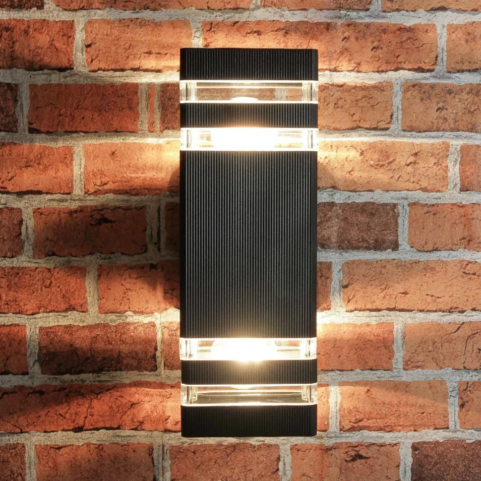 Moderne Wandleuchte Up Down für Außen E27 IP54 RIO