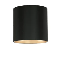 Moderner Deckenspot GU10 Metall in Schwarz Gold