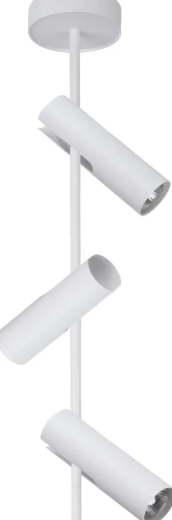 Moderner Deckenspot Weiß Metall H:76 cm GU10 3-flammig