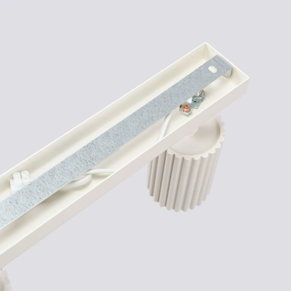 Moderner Deckenstrahler 4-flammig GU10 B: 81 cm in Creme