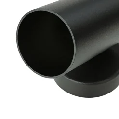 Moderner Deckenstrahler Schwarz GU10 H:13cm klein