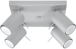 Moderner Spot Grau Stahl flexibel GU10 ETNA