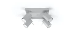 Moderner Spot Grau Stahl flexibel GU10 ETNA