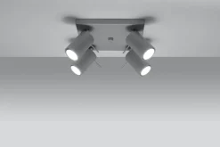 Moderner Spot Grau Stahl flexibel GU10 ETNA