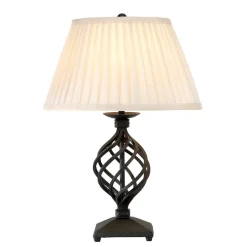 Nachttischlampe CAMELOT 29cm Rustikal elegant