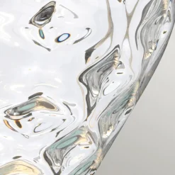 Nachttischlampe Glas Stoff 78,7 cm beleuchteter Sockel