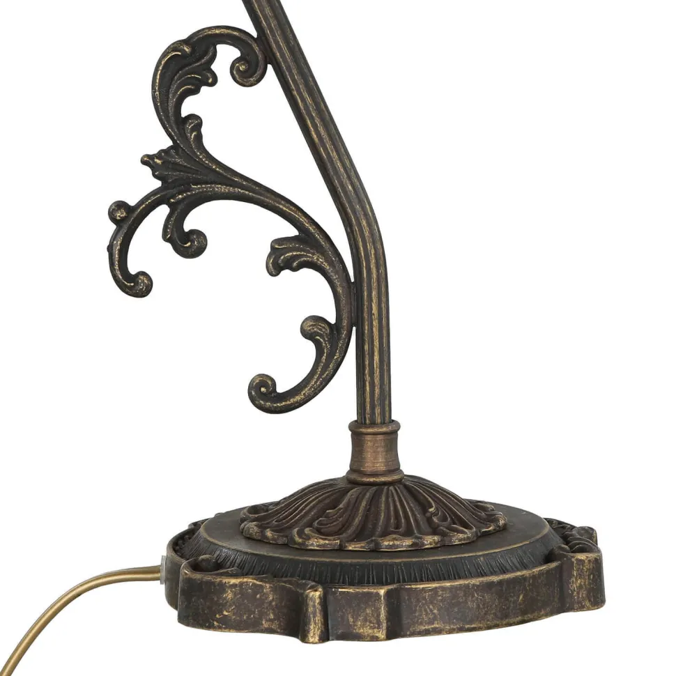 Nachttischlampe Weiß Messing