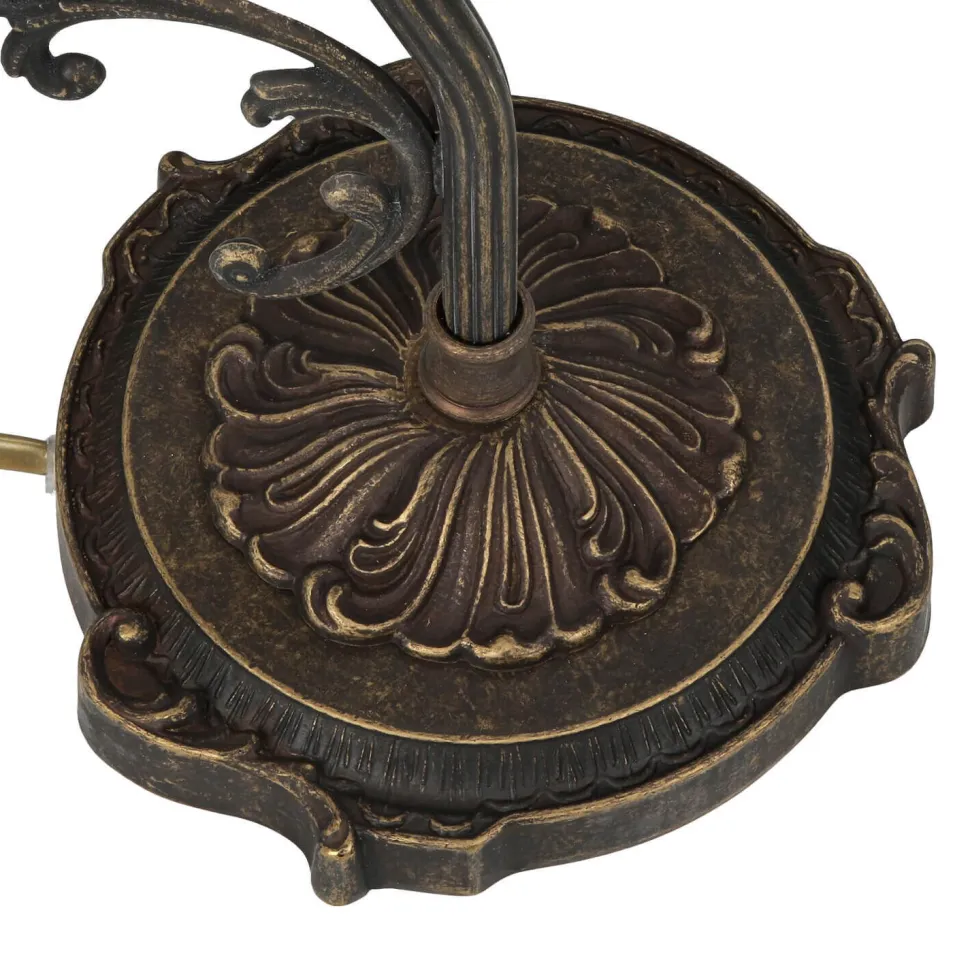 Nachttischlampe Weiß Messing