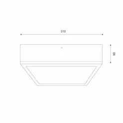 Natürliche Deckenlampe Eiche Glas L:31 cm E27 2-flmg