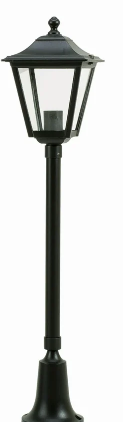 Nostalgische Wegeleuchte Schwarz 79cm IP44 Rustikal E27