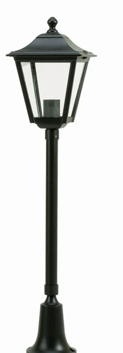 Nostalgische Wegeleuchte Schwarz 83 cm IP44 Rustikal