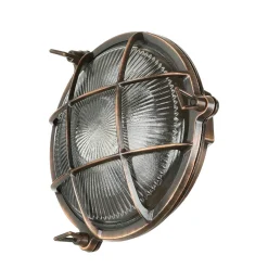 Outdoor Wandleuchte Messing Maritim Ø 21 cm E27 IP64