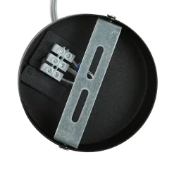 Pendellampe Rot Gold Retro Ø50cm Esstisch Stoff