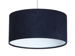 Pendelleuchte AIMEE Dunkelblau Weiß Retro rund