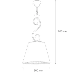 Pendelleuchte Anthrazit Stoff Landhaus Esstisch